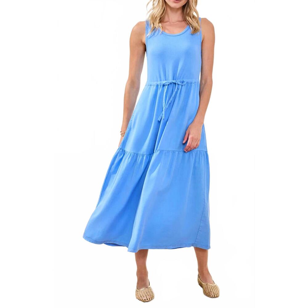 NEW TRIBAL tank maxi dress in sky